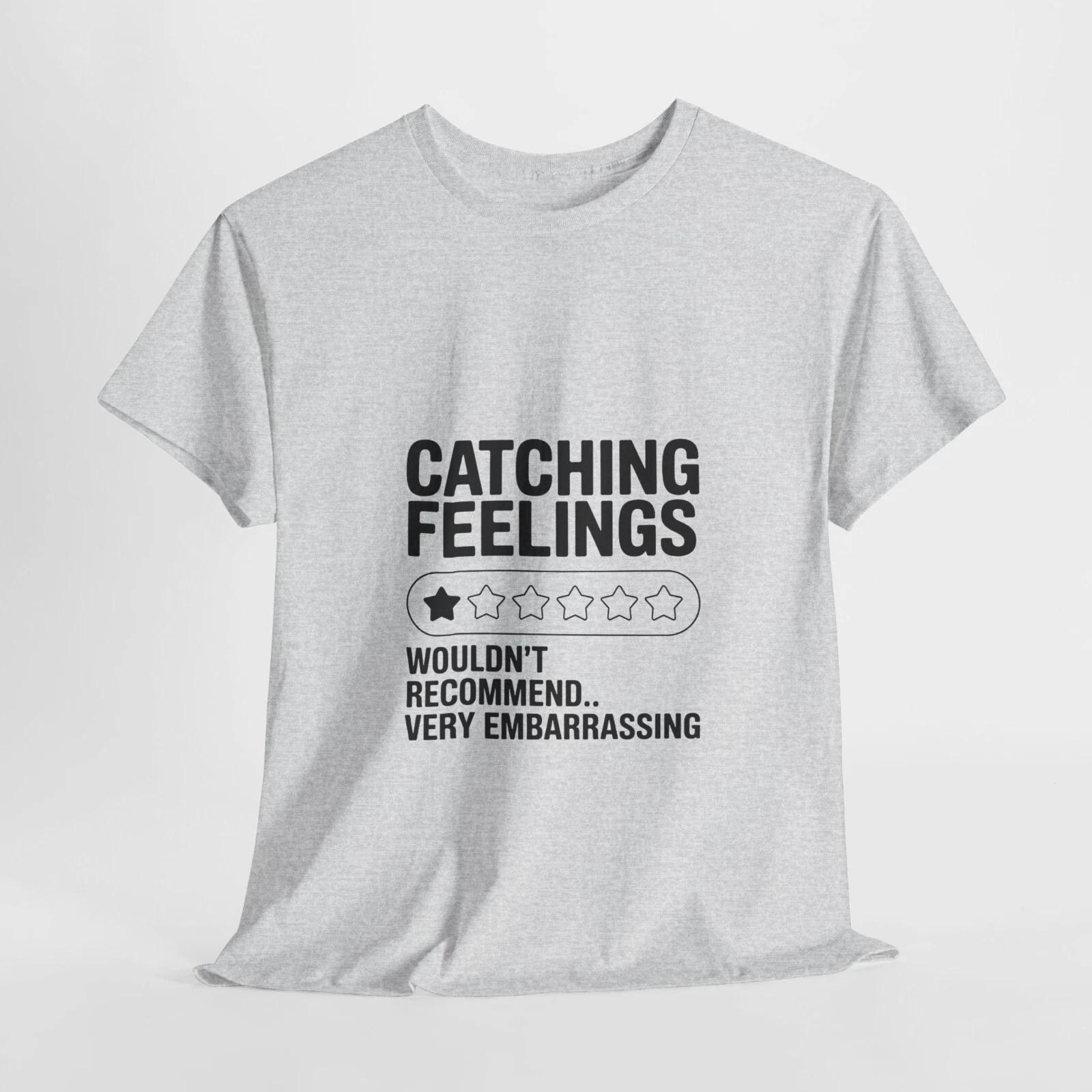Catching Feelings Unisex Heavy Cotton Tee - Humorous Graphics tee, 4XL, 5XL 3XL