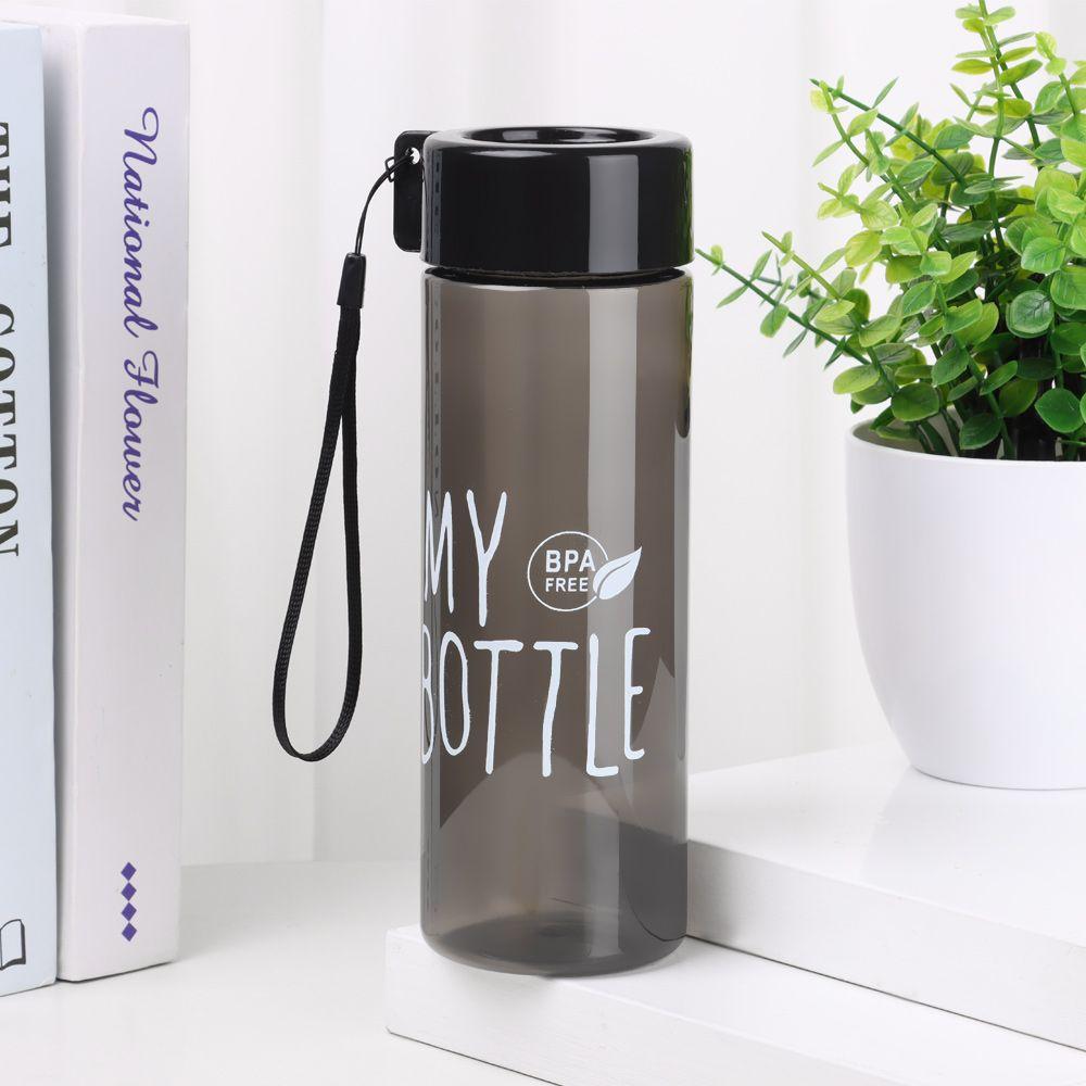 500ML Men Women Portable Plastic Sports Water Bottle Drinking Cup Coffee Juice Cup Transparent