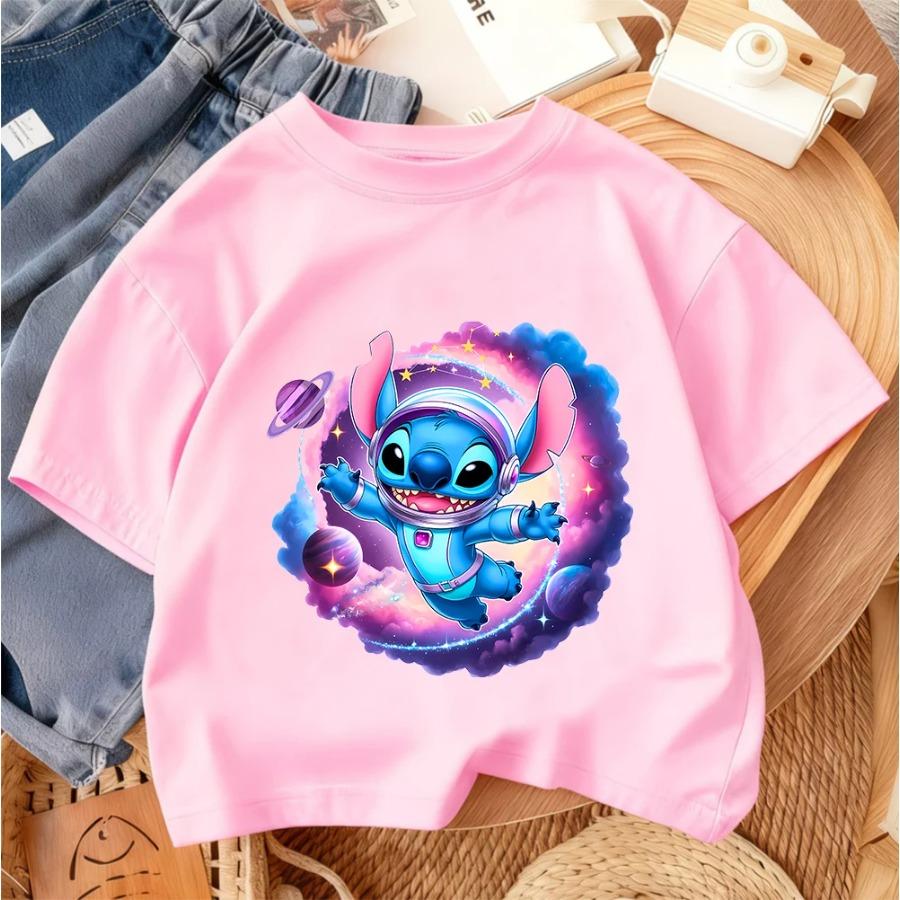 

Children s Casual T-shirt with Street-style Cartoon Prints, Suitable for Boys and Girls, Soft and Comfortable Summer Top 100
