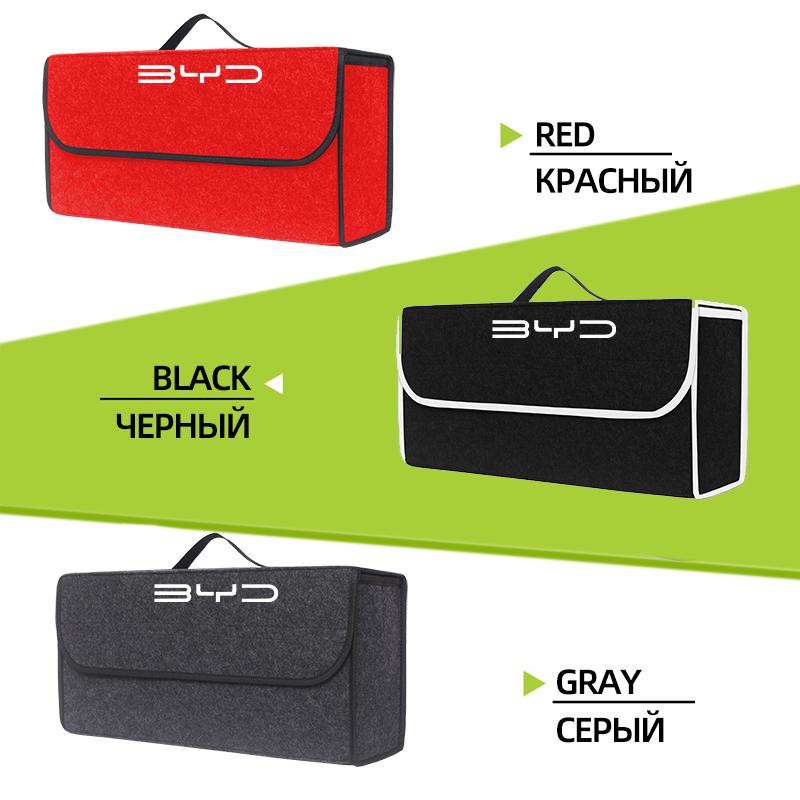 Car Trunk Organizer Box Large Capacity Folding Storage Bag For BYD Tang U8 F3 E6 Atto3 Yuan Plus Song Max F0 G3 I3 Ea1 Dmi 2din