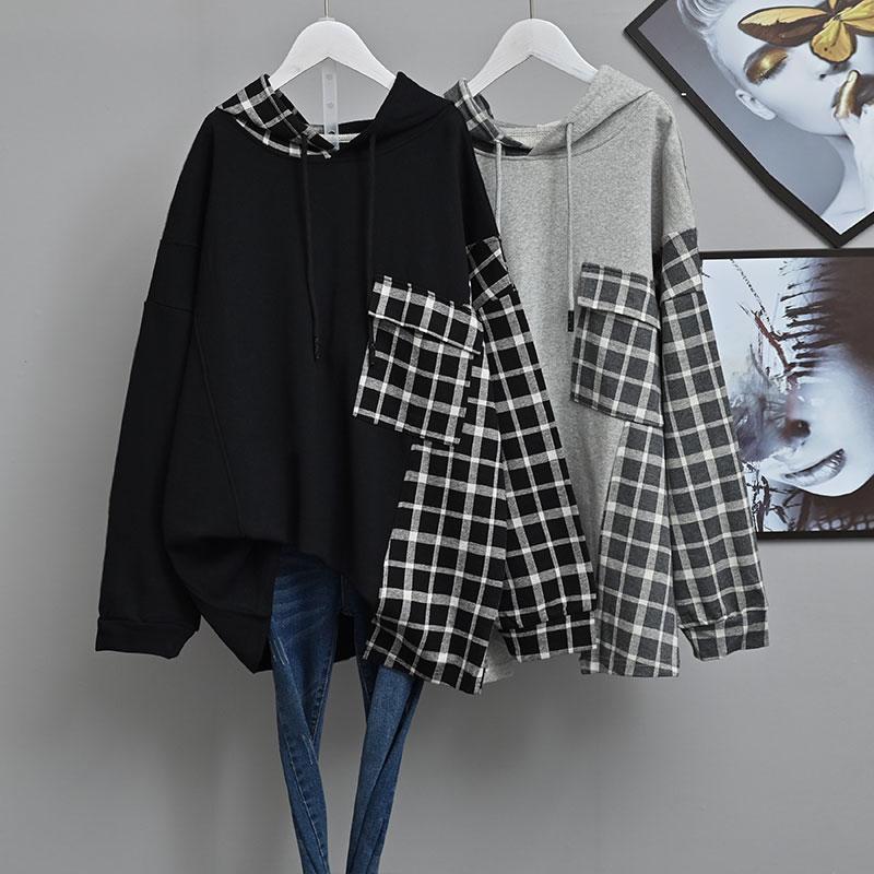 Sweatshirt for Women Cotton Loose Oversized Long Sleeve T-Shirt Comfortable Casual Pullover Hooded Top Sweatshirt