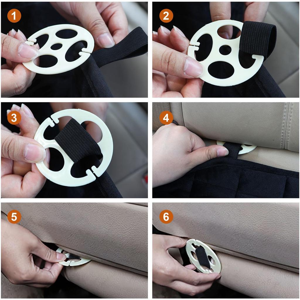 Autositzbezug für Rücksitz Autositzkissen für Rücken Perfekt für Kinder und Einfach zu Flauschiger Autositz Ideal für und SUVs Sitze, Sitze, Haustiere, Atmungsaktiv,