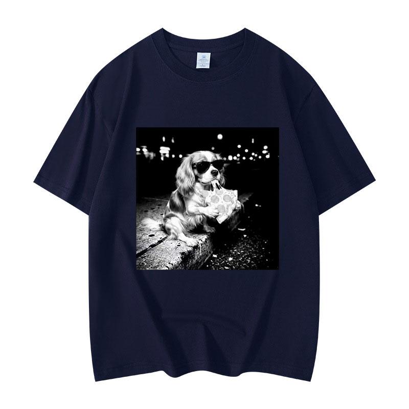 Funny Cavalier King Meme Tshirt Unisex Women Fashion Vintage Short Sleeve Tshirts Summer High Quality Cotton Oversized T Shirts