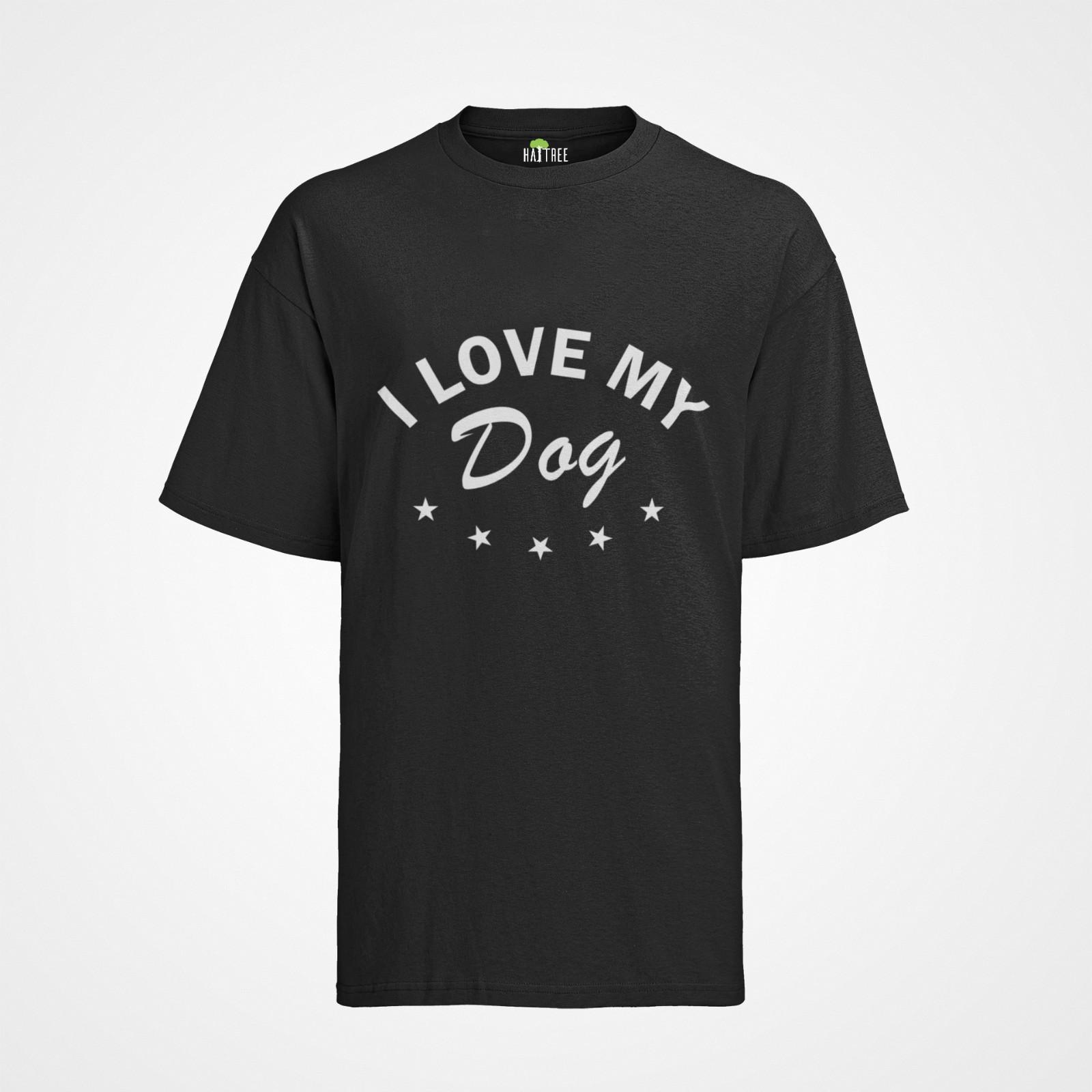 Hunde Hundebesitzer Spruch I Love My Dog liebe hund Bio Herren T-Shirt Mens Womens Tees Top 2XL