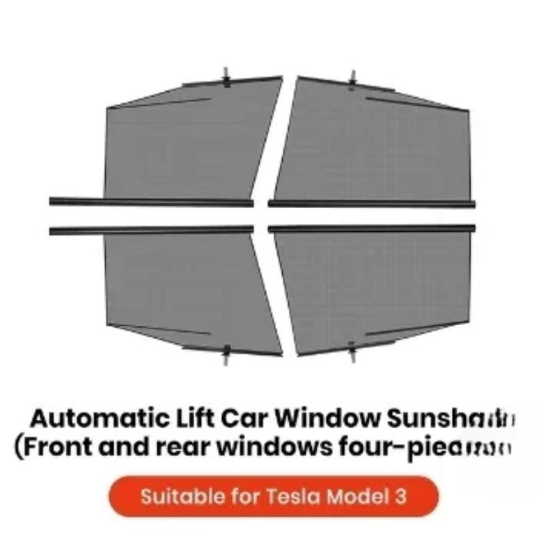 For Tesla Model 3 / Y Car Side Window Sunshade Sun Visor  Windshield Privacy Window Shield Screen Accessories
