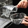 Pet Bird Parrot Transparent Bathing Tub Bathtub Shower Box Hanging Cage Decor Bird Supplies