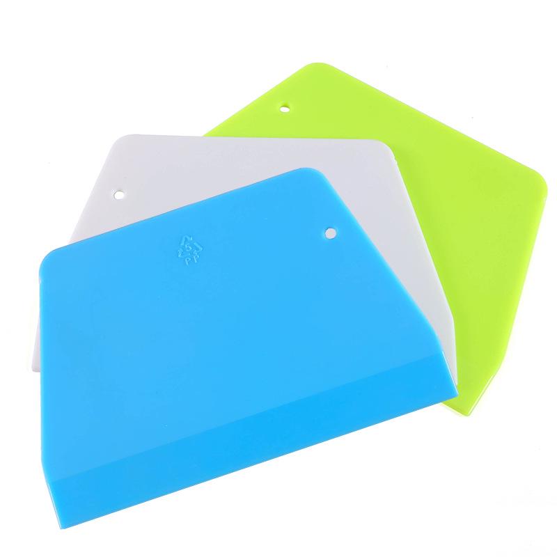 Trapezoidal Plastic Dough & Oil Scraper Knife