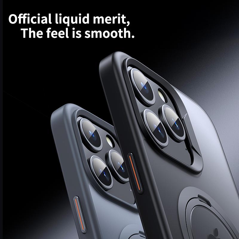 For iPhone 14 Pro Case Compatible with MagSafe Magnetic Ring Kickstand Anti-drop Phone Cover