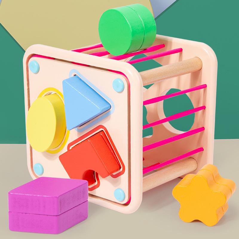 

Colorful Wooden Rainbow Stacking Blocks for Baby and Toddler Development