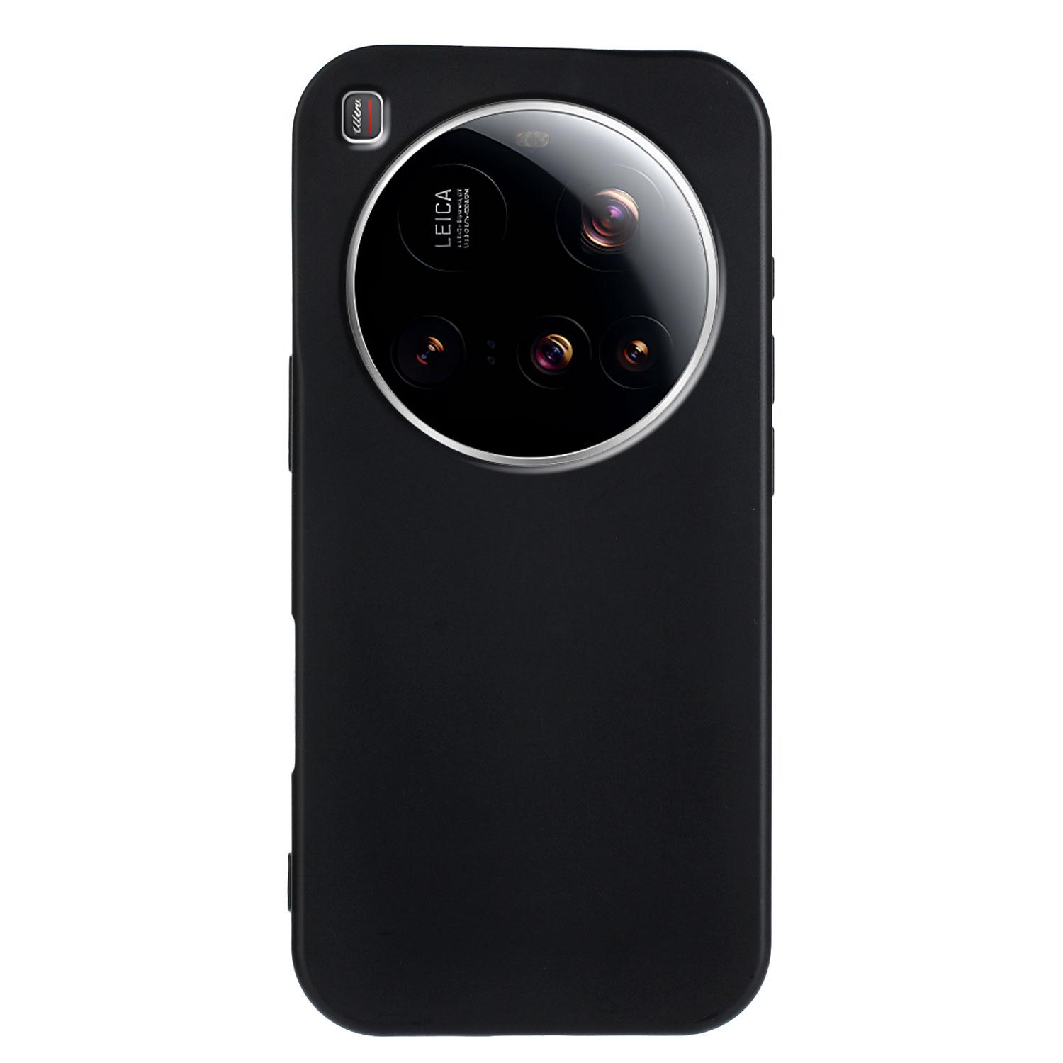 

For Xiaomi 15 Ultra TPU Case Soft Matte Anti-fingerprint Phone Back Cover Black