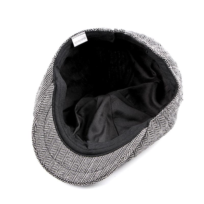 Retro British Newsboy Cap Gatsby Octagonal Hats for Men Women Spring Autumn Classic Herringbon Beret Hat Flat Caps Gavroche