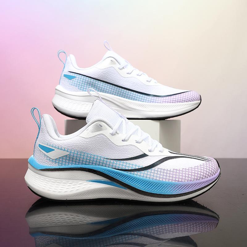 7PRO Running Shoes Men's Carbon Board Racing Shoes 6 Students Big Children Ultra-light Summer Breathable Sports Shoes Women