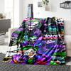 Joker Print Flannel Blanket High Quality Warm Comfortable Cover for All Seasons Perfect for Gifts Home Decor