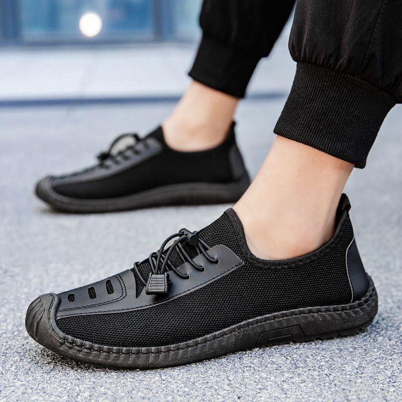 Men's Shoes Spring Fashion One-pedal Casual Shoes Outdoor Daily Mesh Lightweight Breathable Mesh Shoes