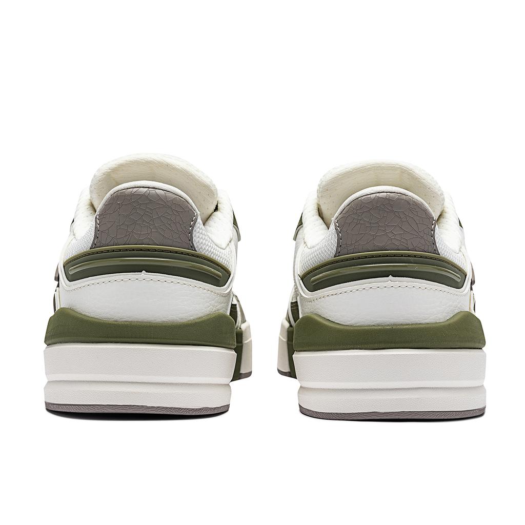 Anta Street Fun Lite Lifestyle Series Trendy Comfortable Slip Resistant Durable Low Top Skate Shoes Men Sneakers White Green 112518071R-5