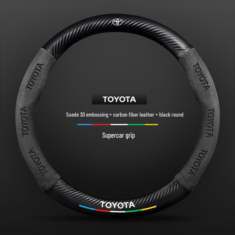 Echtes Leder Carbonfaser Wildleder Lenkradbezug für Toyota Avalon (Modelle 2021-2026) - Ultradünnes Design