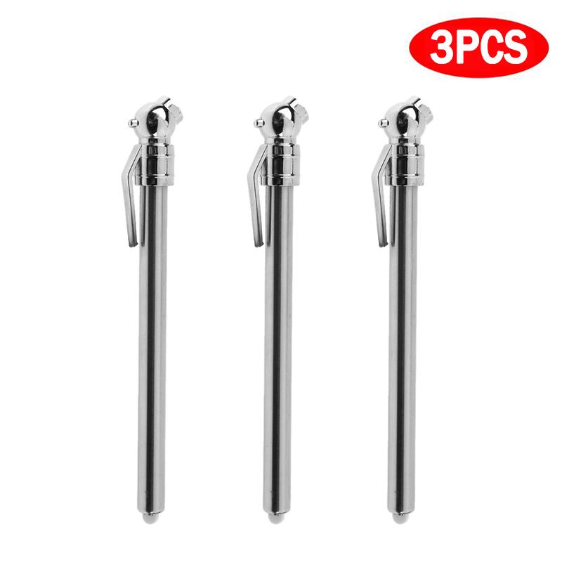1-3Pcs Stainless Steel Pen Shaped Car Vehicle Tire Air Pressure Test Meter Gauge Universal Car Tire Pressure Gauge Barometer