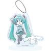 Hatsune Miku X Cinnamoroll 27 [Graphart Illustration] Acrylic Stand Keychain - Doubles As Keychain and Stand - A3 Original Series - Scribble Design -