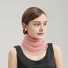 Chiffon Neck Gaiter with Earloops for Women Breathable UV Sun Protection