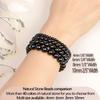{ Energy and Protect} Obsidian Bracele Handmade Natural Gemstone Elastic Bracelet Crystal Stone Beads Jewelry Gifts for Women