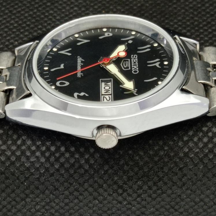 REFURBISHED VINTAGE SEIKO 5 AUTOMATIC 6309A JAPAN MENS ARABIC WATCH A318710-9 Seiko-a318710-1