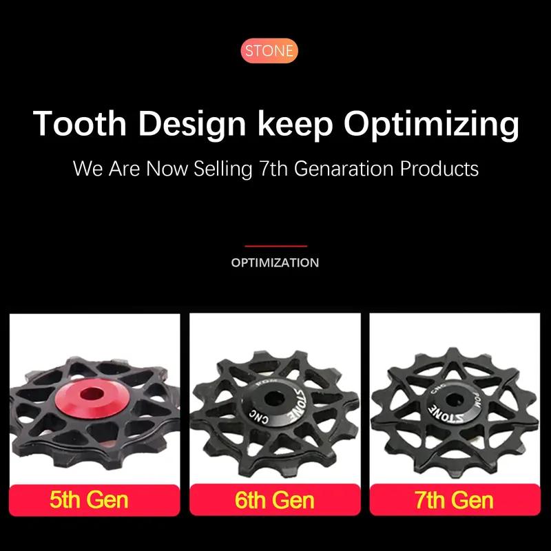 Stone 12s Pulley Wheel Guide Roller Jockey 10t 12t 14t 16t Bearing Road MTB Bike Rear Derailleur GX XX1 for Shimano Aero Solid