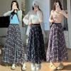 Women's Retro Plaid A-line Skirt: 2026 Spring Mid-length, Irregular Hem