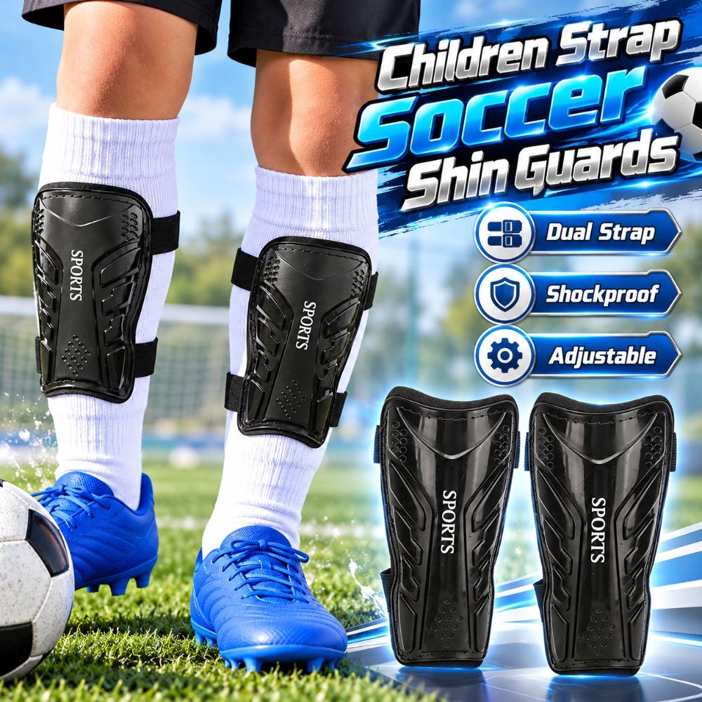 Shockproof Children Football Shin Pads Adjustable Soccer Shin Protector Youth Training