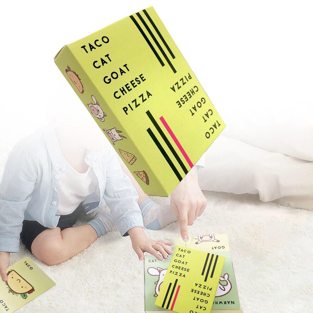 Taco Cat Goat Cheese Pizza Card Game For Family Fun Party Game For Kids And Adults