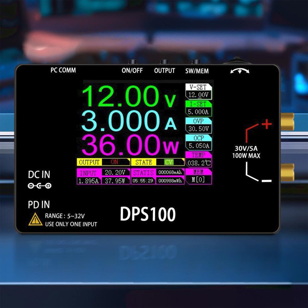 DPS100 Pocket Laboratory DC Power Supply 30V 5A 100W Adjustable Voltage Regulator Bench Switching PD QC