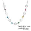 Fashion Fairy Multi Pendant Colorful Rhinestone Handmade DIY Necklace Personalized Clavicle Chain For Women
