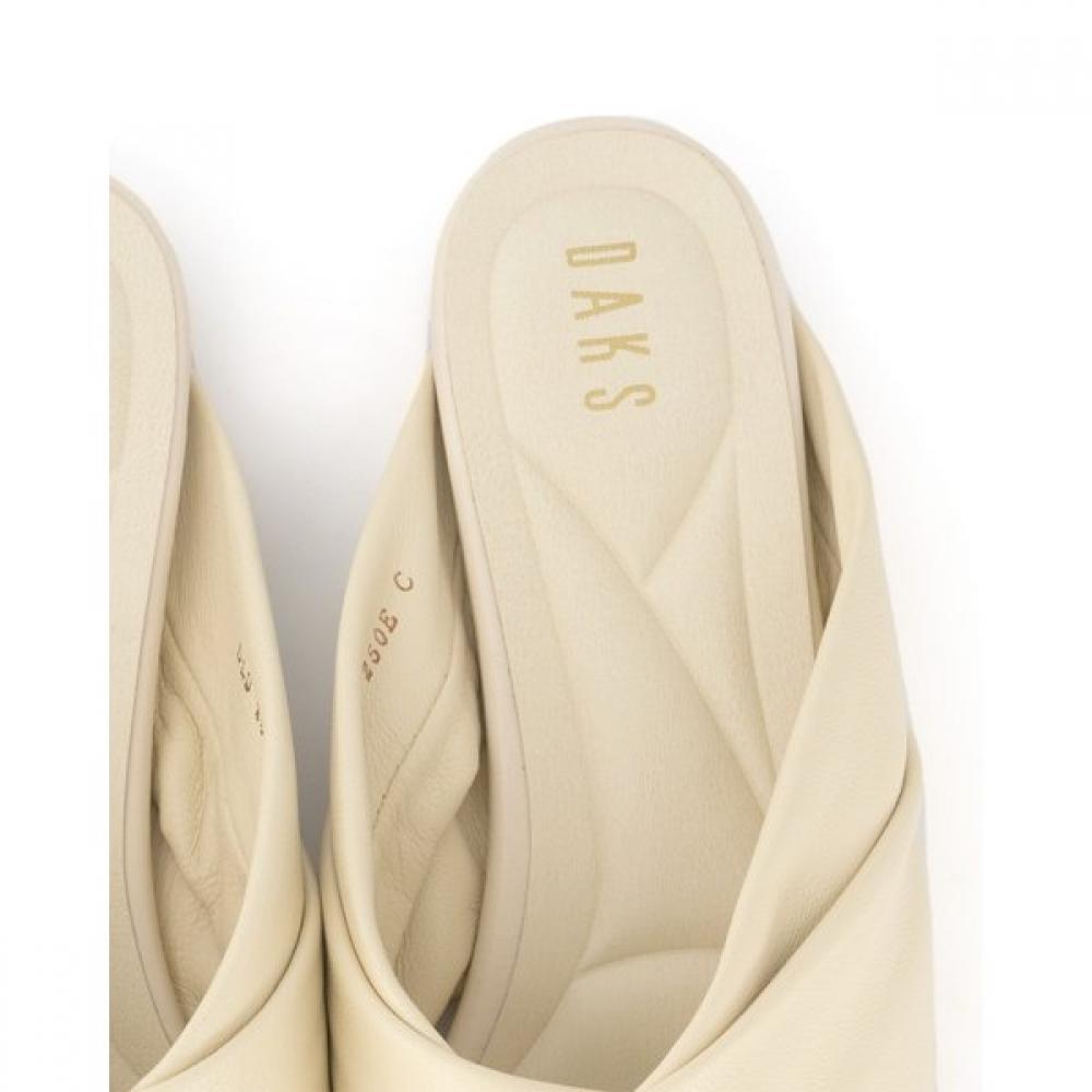 DakS Women S Open Toe Slip Mule Sandal Dld206 Ivory