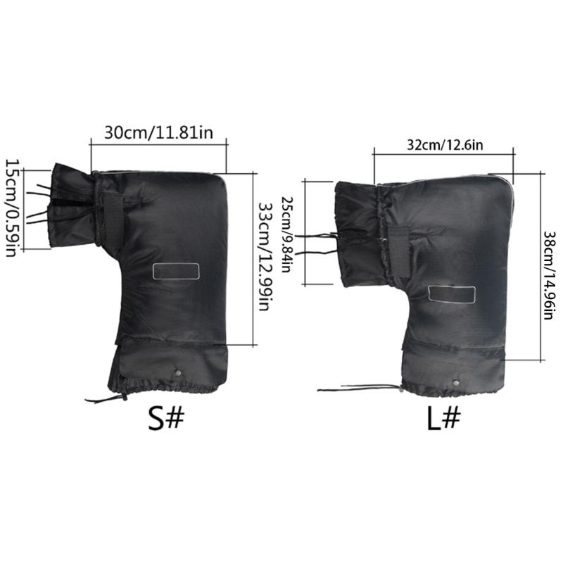 Motorcycle Bike Handlbe Bar Muffs Waterproof Winter Gloves Warm and Dry Hands
