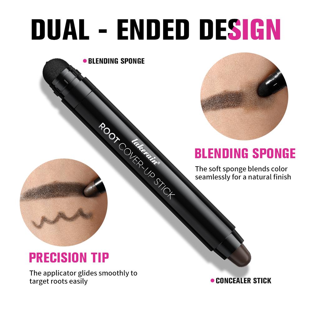 Hair Line Stick Pen Waterproof Hair Dye Pen Brush Instantly Cover Grey White Hair Natural Hair Filling Hairline Shadow Makeup