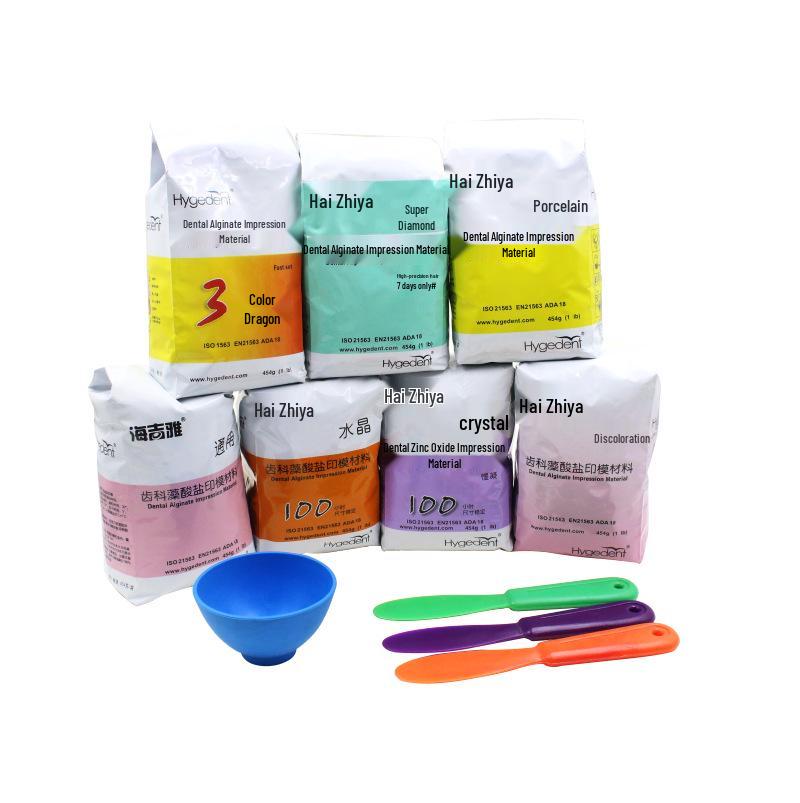Amethyst Color-Changing Alginate Impression Powder for High-Precision Dental Molds
