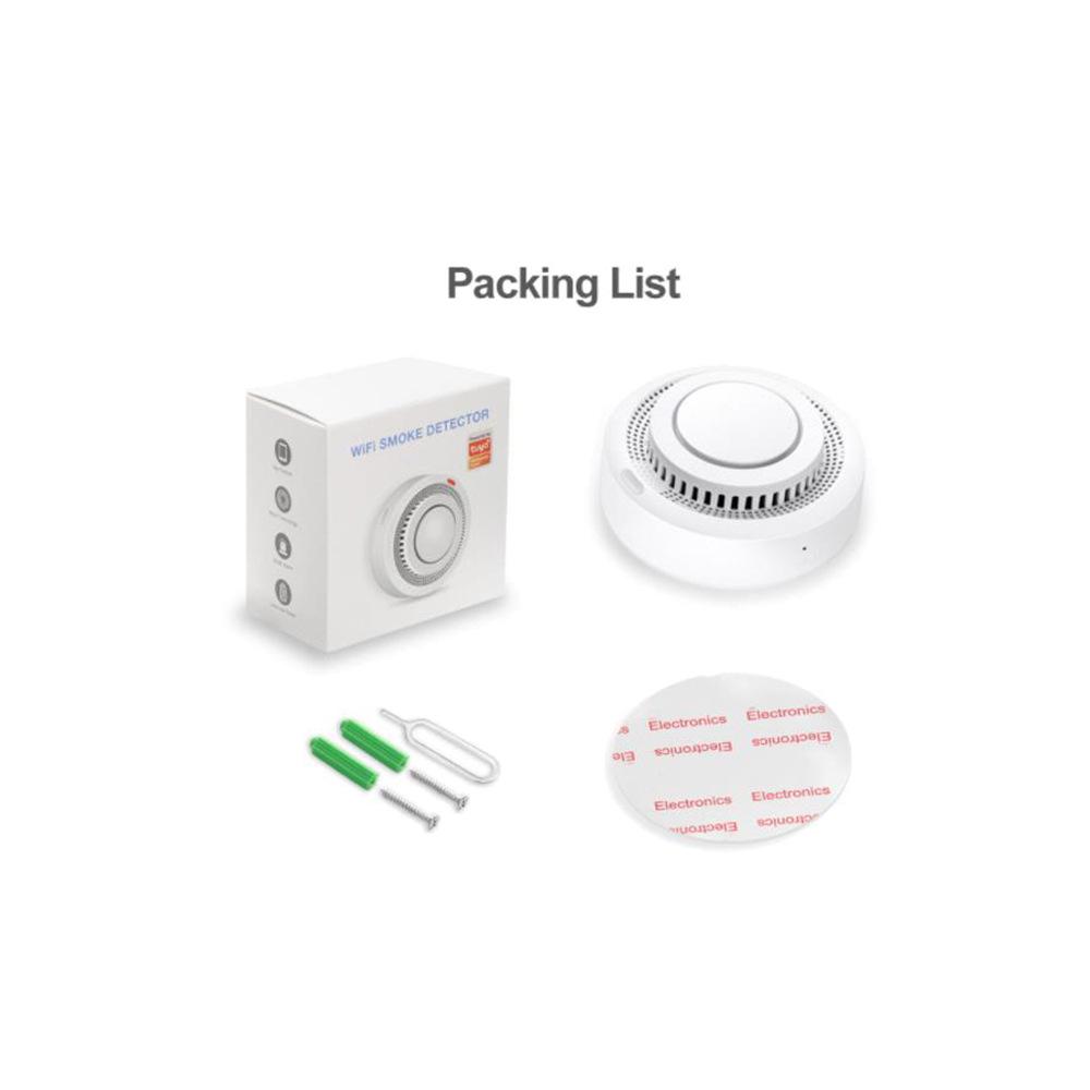 Graffiti Smart Smoke Detector with WiFi & Zigbee - Remote Monitoring Via App