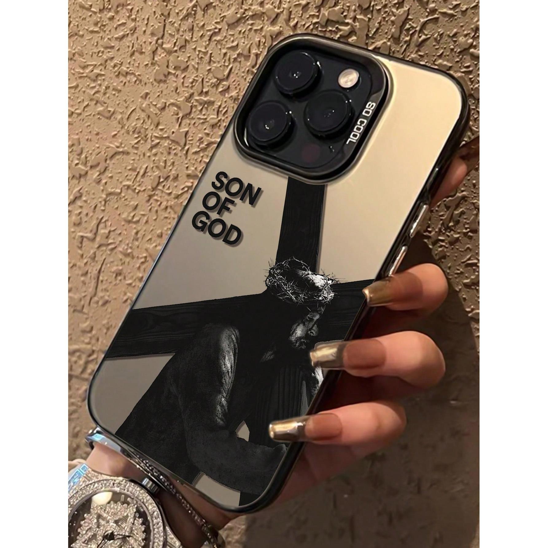 

Son of God Black Laser Vitality Shell Anti Drop For iPhone 11 12 13 14 15 16 17 XS XR X 12 13 Plus Pro Max SE series For iPhone 17 Pro Max чорний