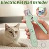 Pet Nail Clippers, Quiet LED Pet Nail Grinder, Rechargeable Pet Nail Grooming Tool for Large Medium Small Dogs Cats Puppies