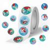 500 Mermaid Princess Curl Self-Adhesive Waterproof Stickers - Cartoon Character Seals