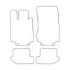 [BLM]ME006 Red - Set of Velour Floor Mats To Fit Mercedes CL-klass C215 1999-2006 - Red Trim