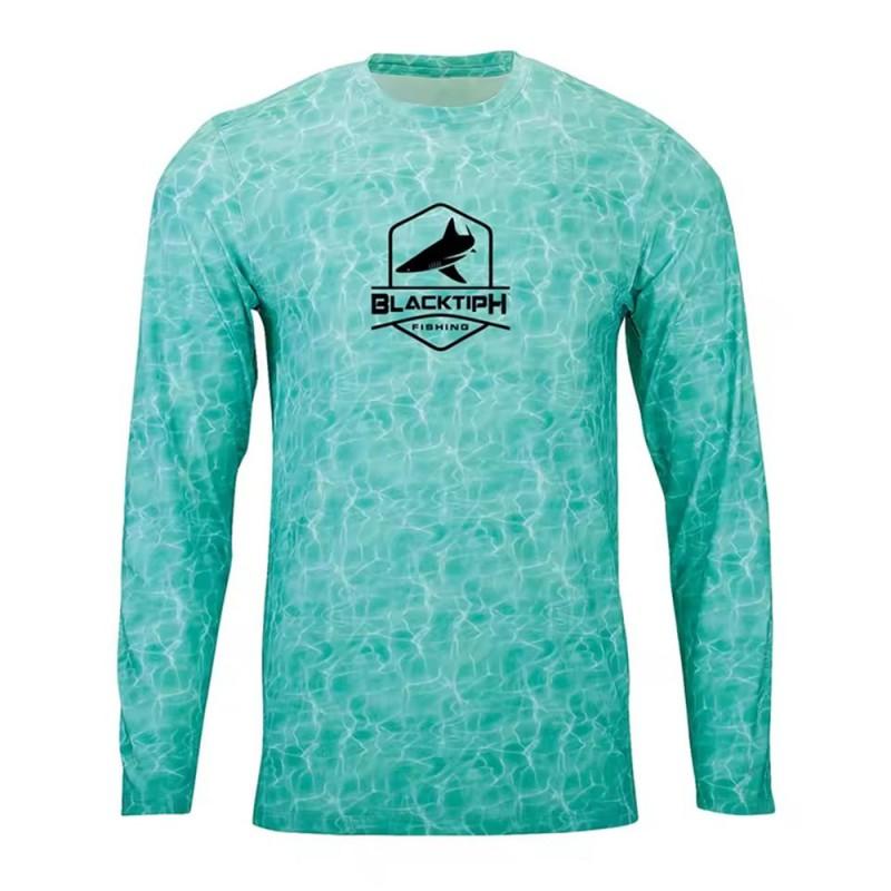 Mens Quick-Dry UV Protection Hooded Fishing Shirt Outdoor Sea Lightweight Breathable Performance Top