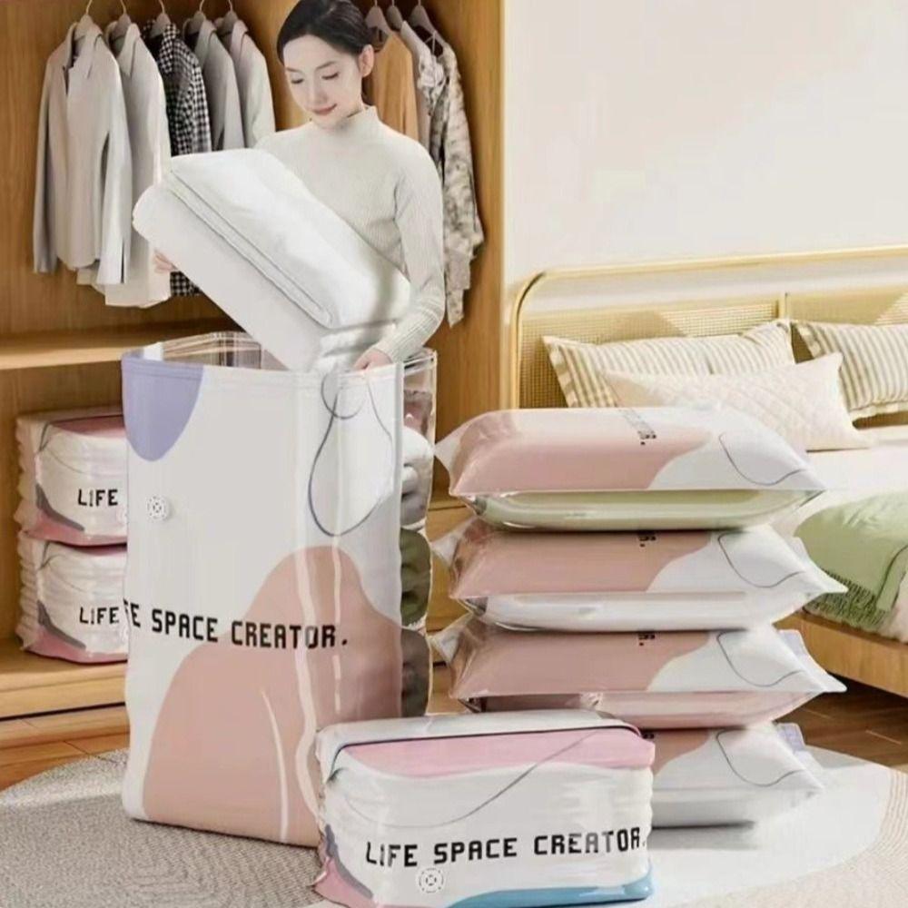 Space Saving Vacuum Storage Bags Cube Compression Storage Compression Bag Wardrobe Organizer