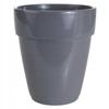 Ceramic orchid pot, gray, 13 x 14 cm