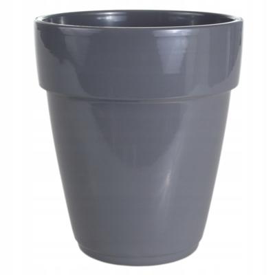 Ceramic orchid pot, gray, 13 x 14 cm
