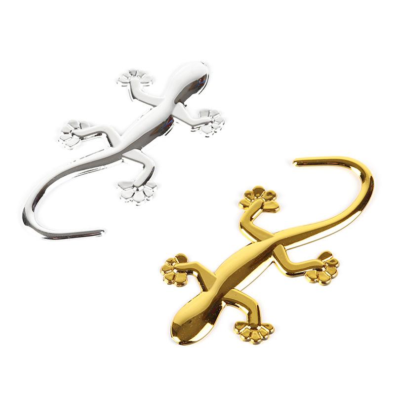 Kreativer Eidechse Gecko Autoaufkleber 3D Metallemblem Abzeichen Auto Motorrad Styling Aufkleber Decals Tier Dekoration Auto Zubehör