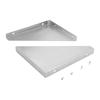 Single stainless steel wall hanging shelf 150cm