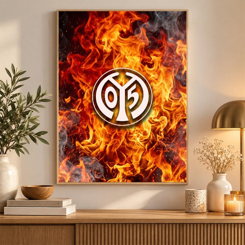 Mainz FC Diamond Painting Kit 5D Full Drill DIY Diamond Mosaic Wall Art Home Decor