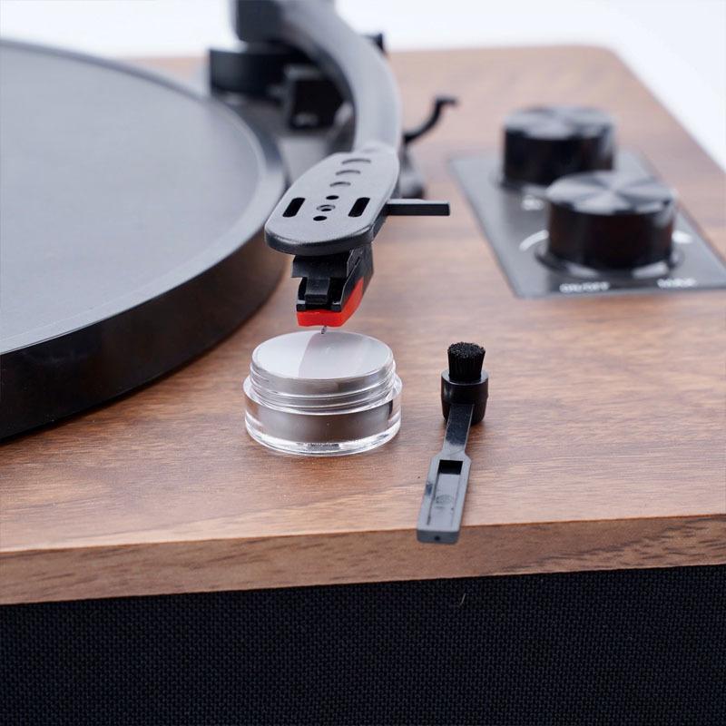 Vinyl Record Cartridges and Styluses Cleaning Gel Record Player Cleaning Brush Anti-Wear and Dust-Removal Brush