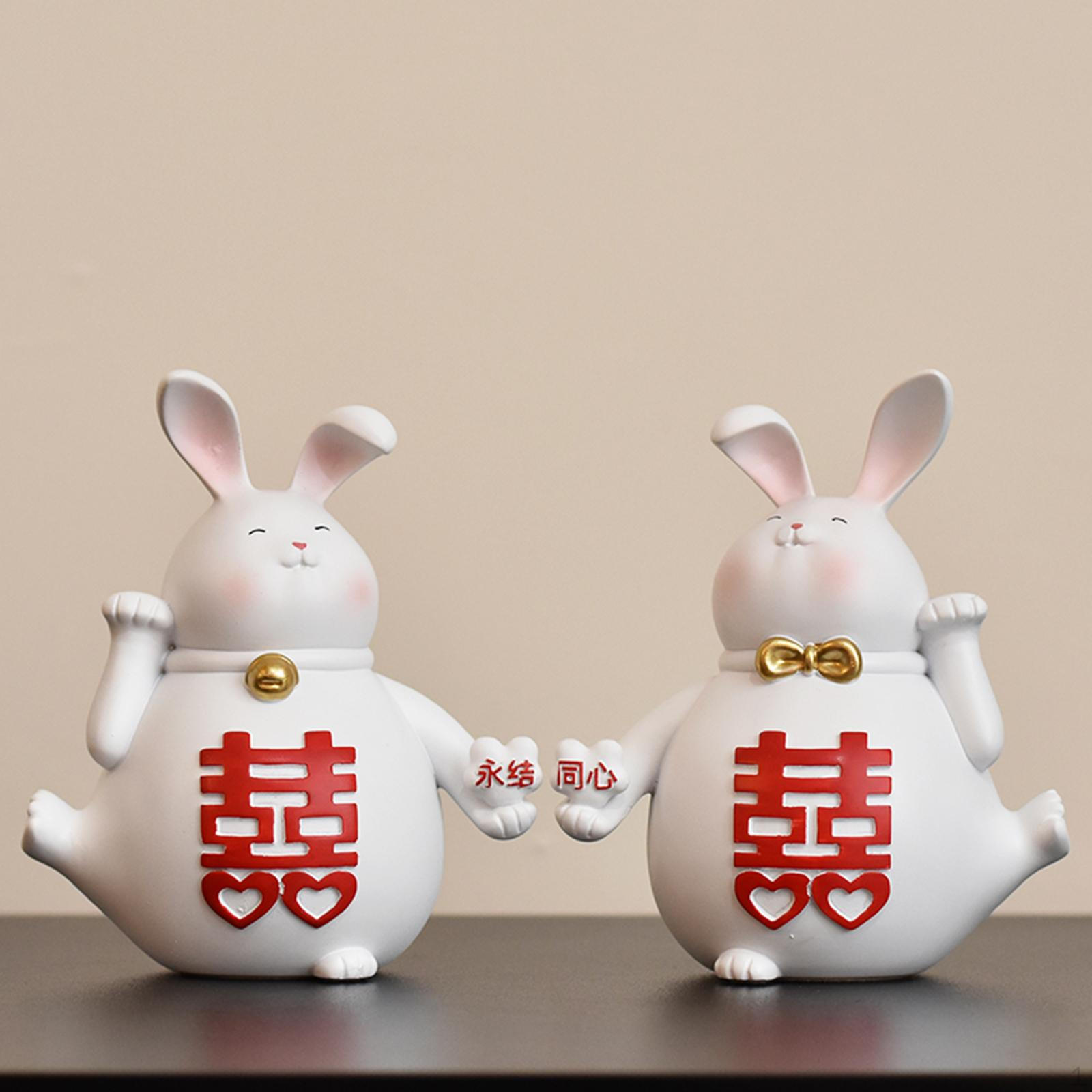 

Creative Couple Figurine Wedding Gifts Crafts Ornament for Shelf Bedroom Offive