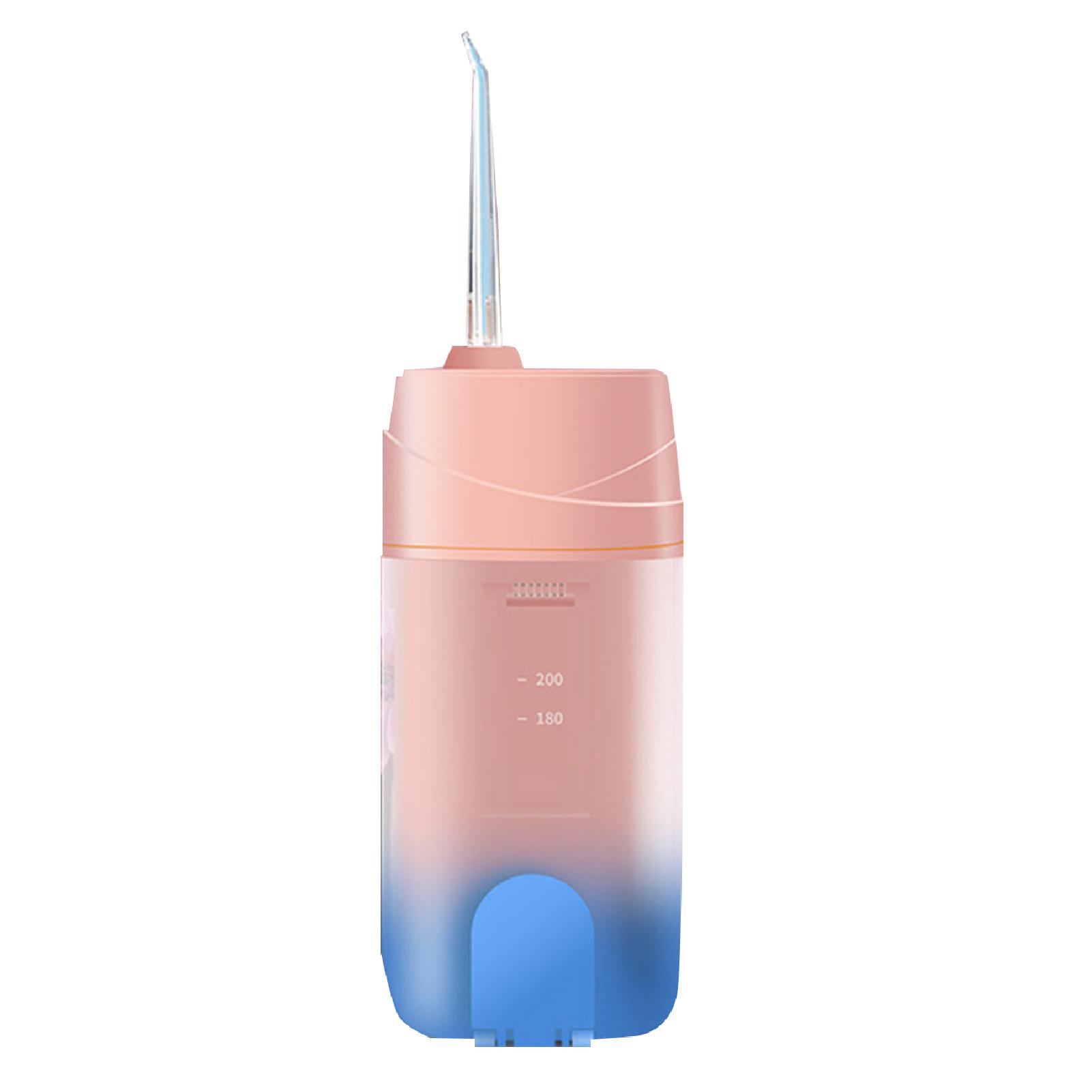 

Электрический ирригатор для полости рта 3 режима 200 мл IPX7 водонепроницаемый беспроводной ирригатор для полости рта Вода Зубы розовый